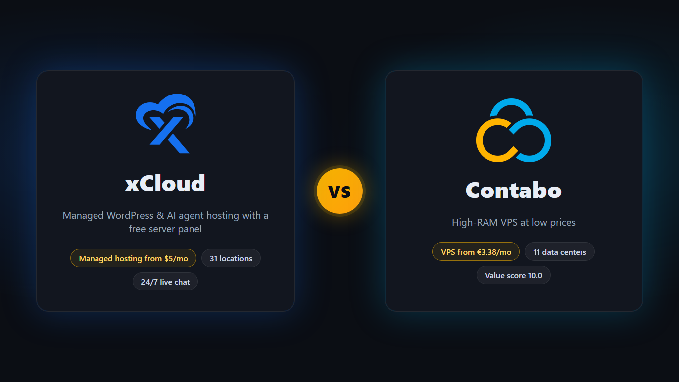 xCloud vs Contabo comparison